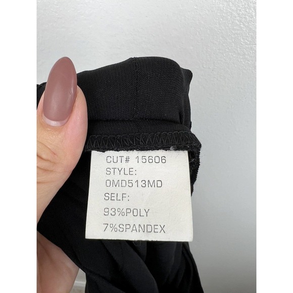 NEW Tadashi Collection Black Tiered Midi Skirt L Pencil Straight Cocktail Large - Picture 11 of 12